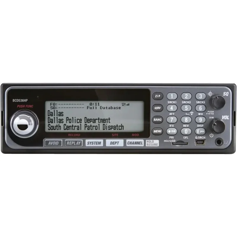 Uniden BCD536 HomePatrol Series Digital Phase 2 Base/Mobile Scanner with DB and Wi-Fi. Simple Programming