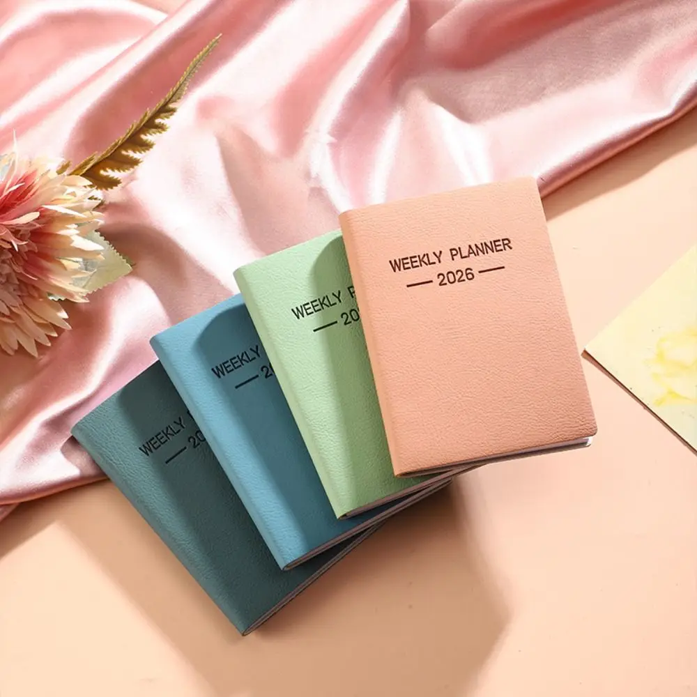 Mini A7 2026 Agenda Book To Do List with Calendar Daily Weekly Planner Morandi Color Appointment Notebooks School Office