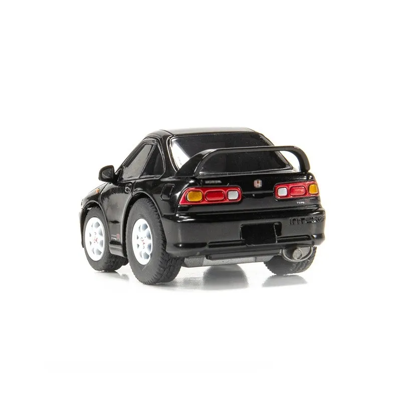 Tiny 1:64 Q Series Hon-da Integra DC2 Black Alloy Simulation Model Car