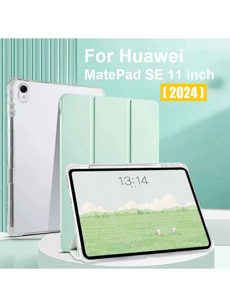 Etui z uchwytem na ołówek do Huawei MatePad SE 11 2024 Etui na tablet z magnesem Funda do Huawei MatePad SE 11 cali Silikonowa osłona — zdjęcie produktu 7