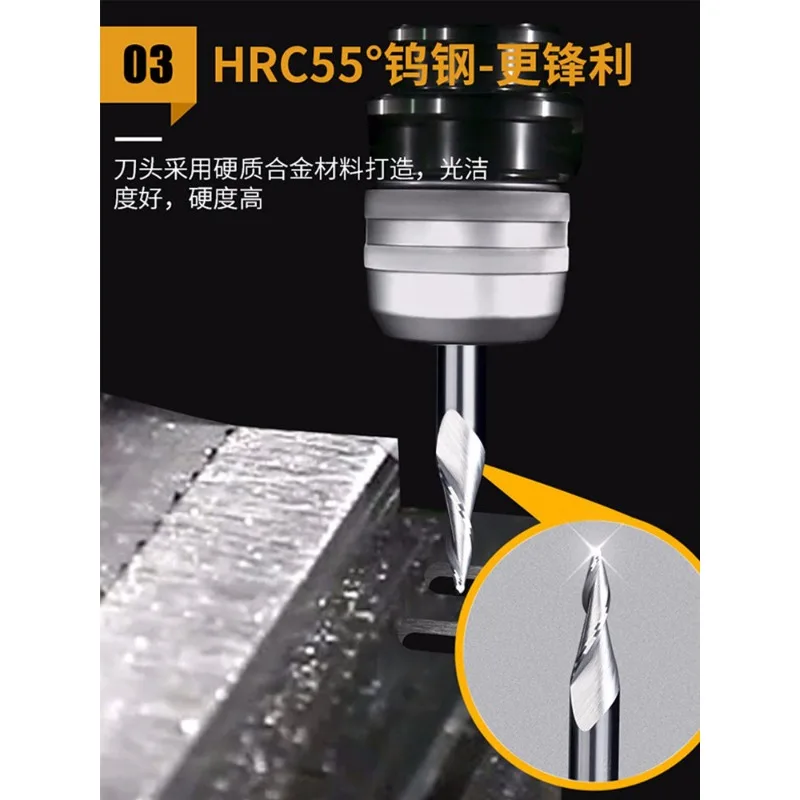 

HRC55 Taper Ball Nose End Mill, CNC Carbide Tapered Ball End Mill for Aluminum, Metal Relief Engraving
