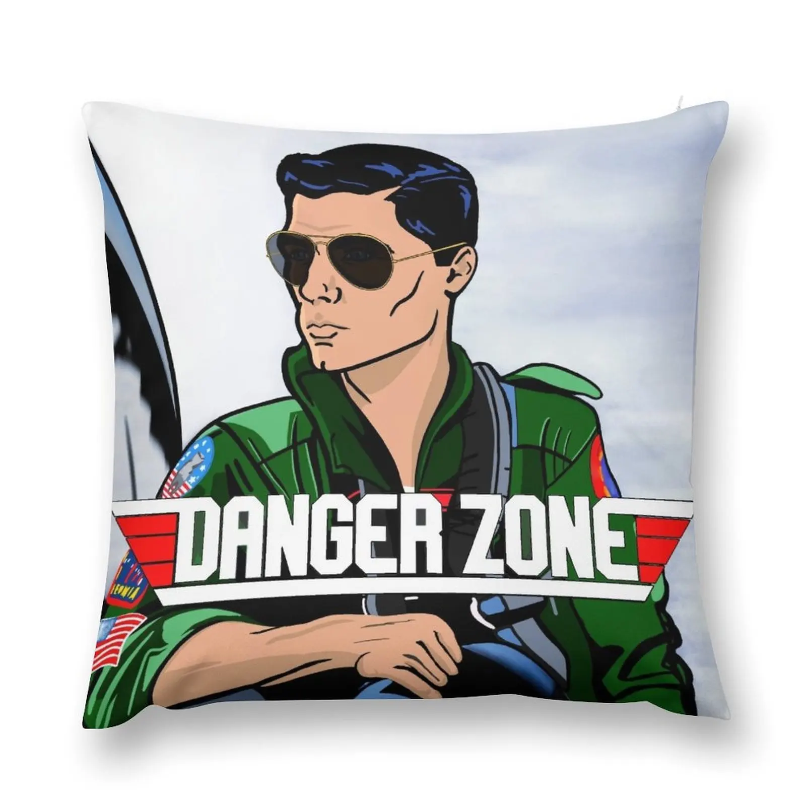 

Archer Sterling TV Danger Zone Movie Mashup Throw Pillow Decorative Cushion Cover Plaid Sofa Luxury Pillow Cover pillow