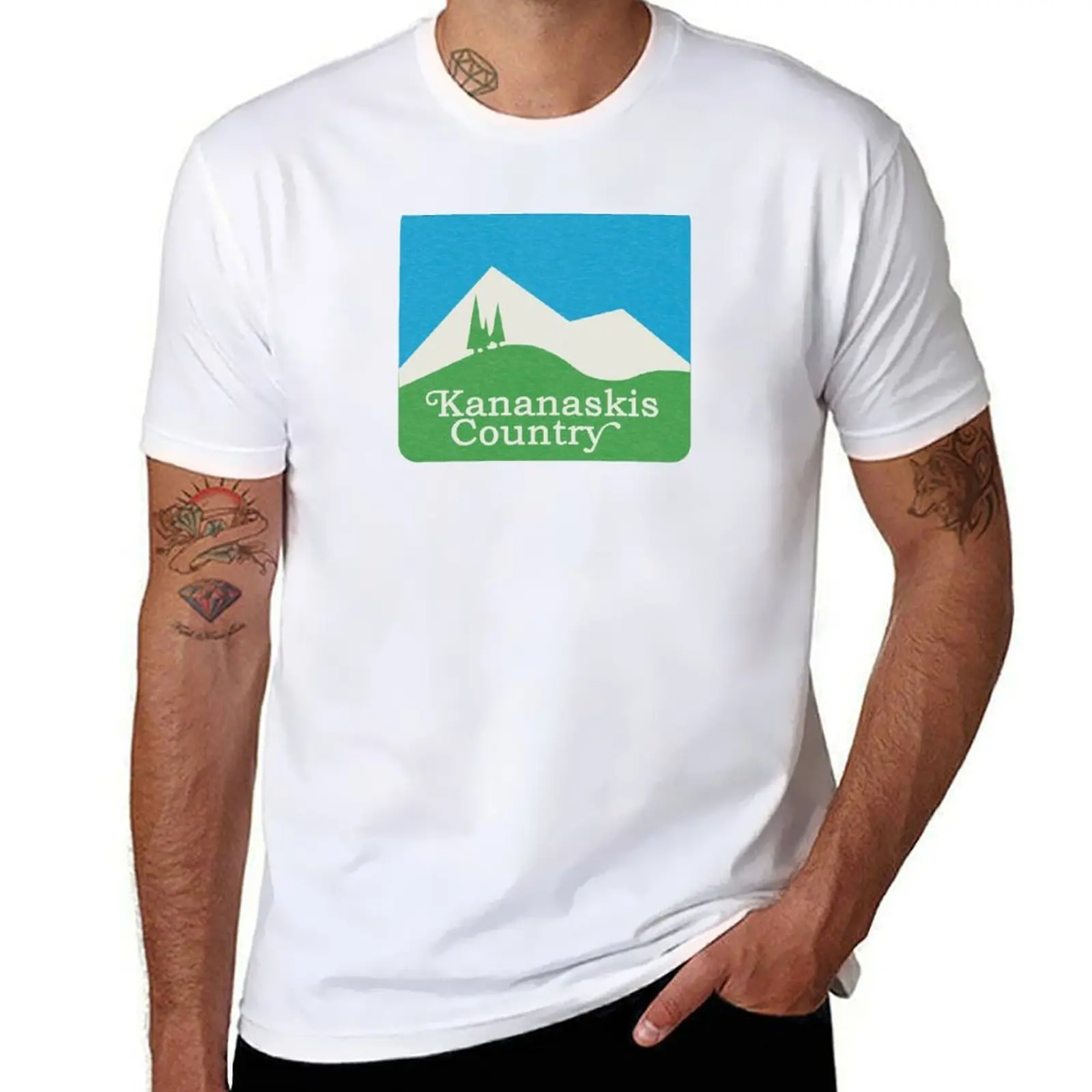 

Kananaskis Country Alberta Vintage T-Shirt t shirts for man pack white t shirts for man cotton soft T-Shirt