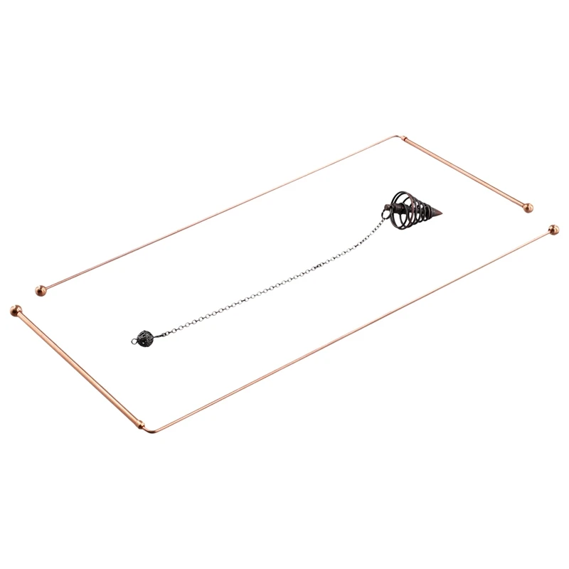 Dowsing Rods Copper Dowsing Rods - 99.9% Pure Copper 2PCS Divining Rods Energy Water Witching Detector with Pendulum Pendant