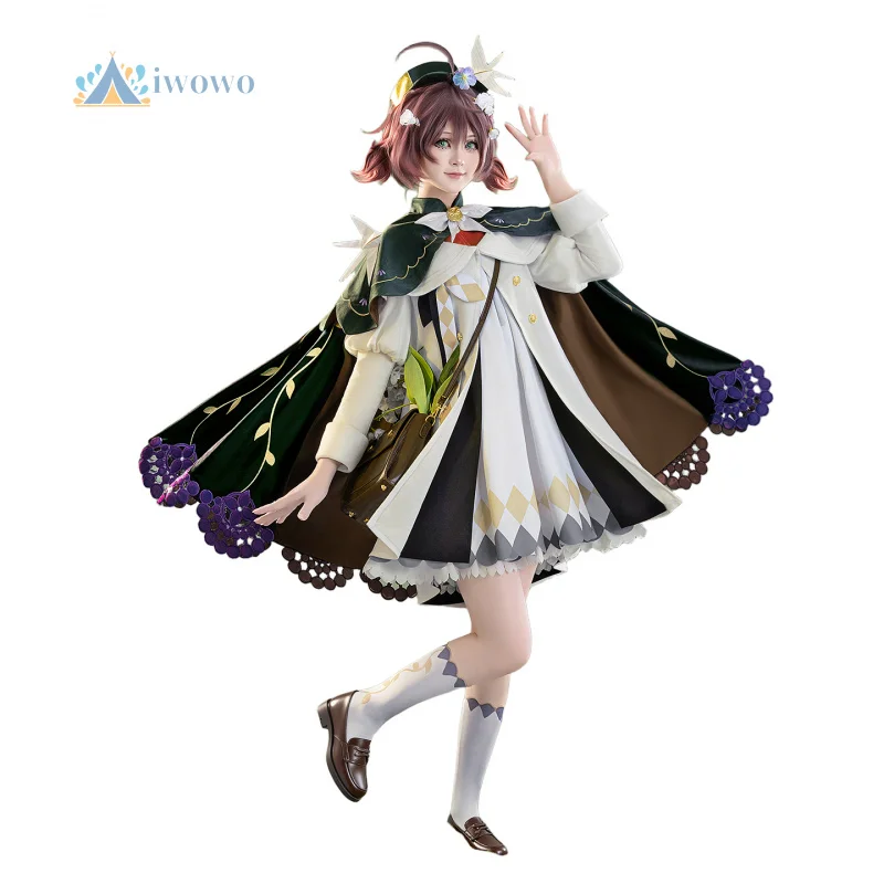 

Реверс для косплея Flutterpage: 1999 костюм, плащ, платье, шляпа, униформа, аниме, карнавальная одежда на Хэллоуин, женская игра