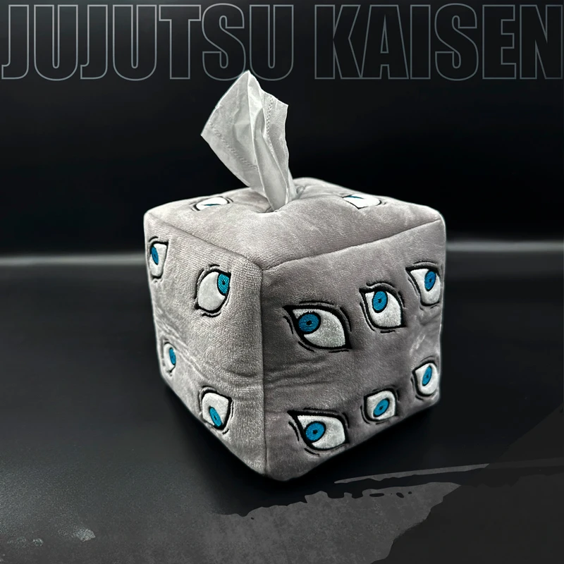 

Jujutsu Kaisen Prison Realm Plush Tissue Box Gokumonkyō Anime Peripheral 14cm Kawaii Figures Cotton Stuffed Doll Gifts Toys Boys