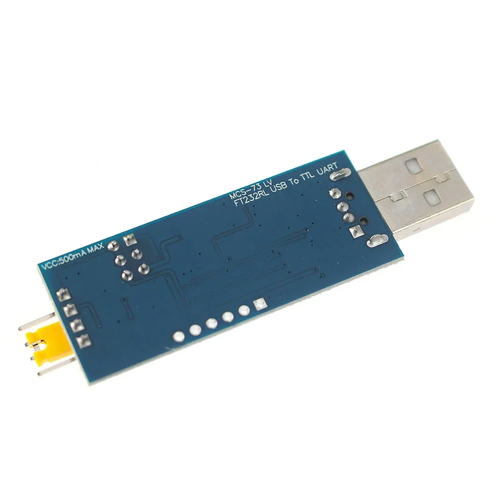 1/2 قطعة FT232RL USB إلى TTL وحدة مهايئ مسلسل 5 فولت/3.3 فولت/1.8 فولت مستوى محول UART تنزيل كابل لاردوينو