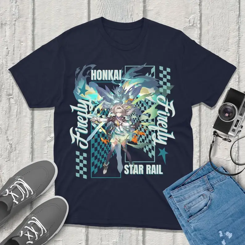 Firefly Honkai Star Rail T-Shirt Vintage Streetwear anime Apparel fanmerch hsr Merchandise Perfect for Gamers Anime