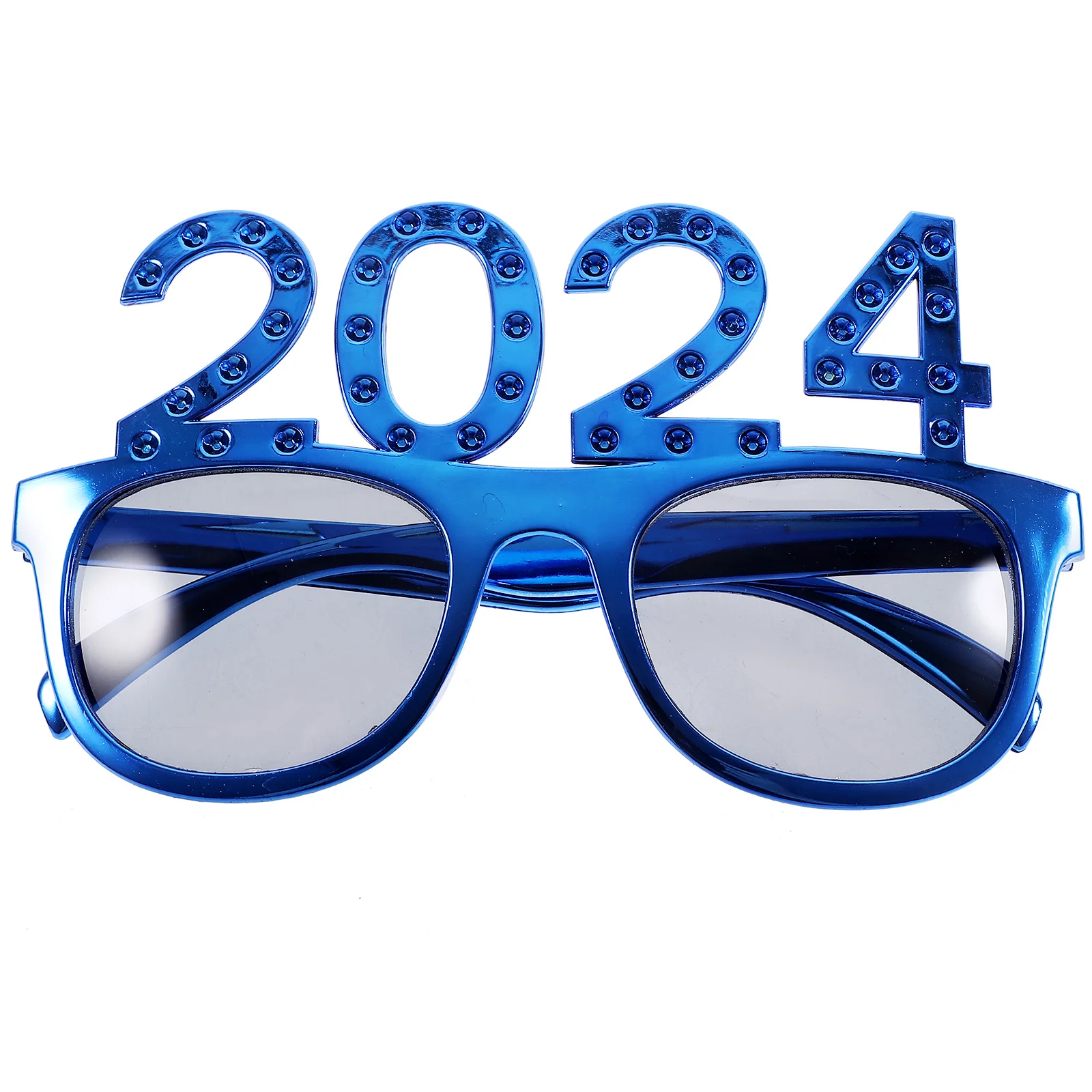 

Glasses Digital Funny for Party Eyeglass Adults Decorate Happy New Year Blue Novelty Office