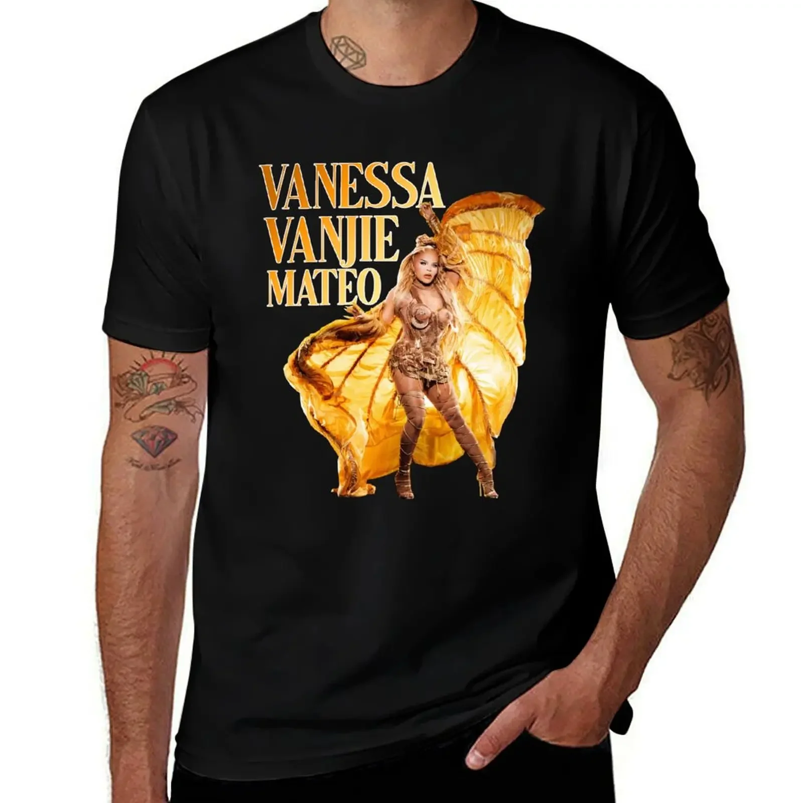 

VANJIE T-Shirt cotton graphic tees Blouse t shirts men