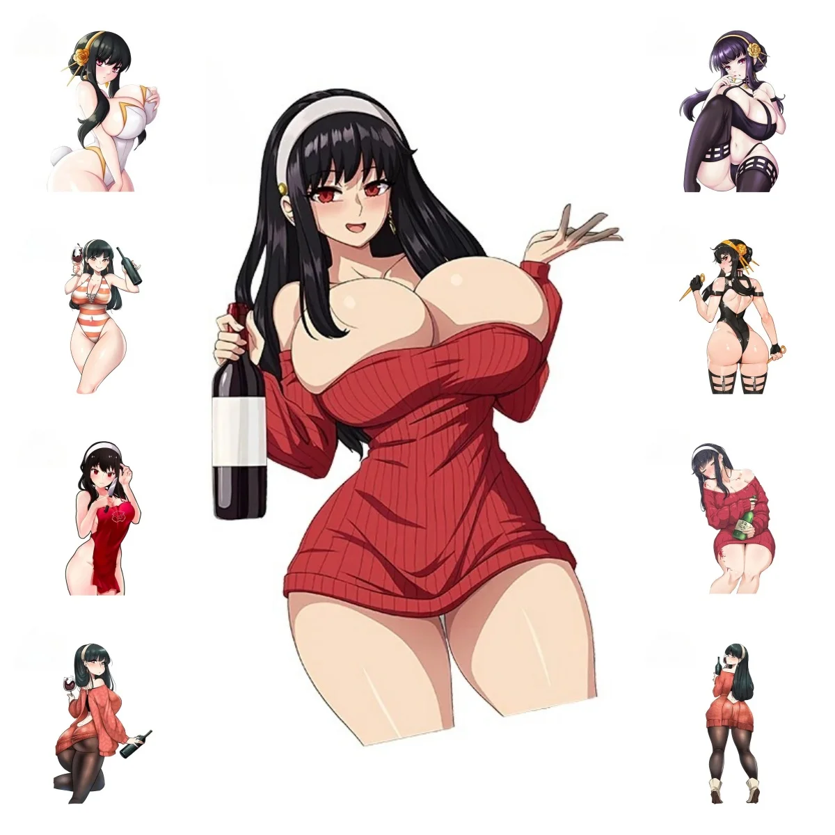 

Sexy Big Breast Car Stickers Personality Simple Vinyl Decals Waterproof Helmet Caravan Decor PVC Wholesale