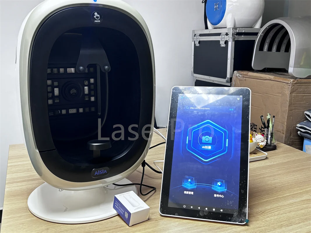 Nieuw model AISIA-O1 Gezichtshuidanalysator Digitale kleurengezichtsanalysator Huidtest Gezichtsscanner AI Magic 3D Mirror Factory Outlet