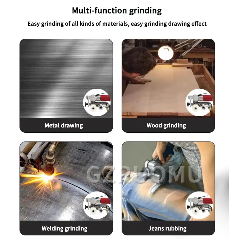 

Air Belt Sander 60x260MM Mini Pneumatic Metal Drawing Machine Stainless Steel Woodworking Multifunction Polishing Grinding Tool