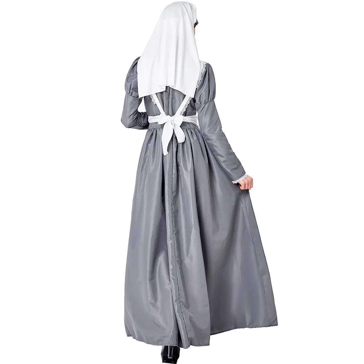 Nuovo Halloween medievale guerra civile infermiera Costume Cosplay per le donne pastorale fattoria cameriera abito lungo ruolo di carnevale abiti fantasia