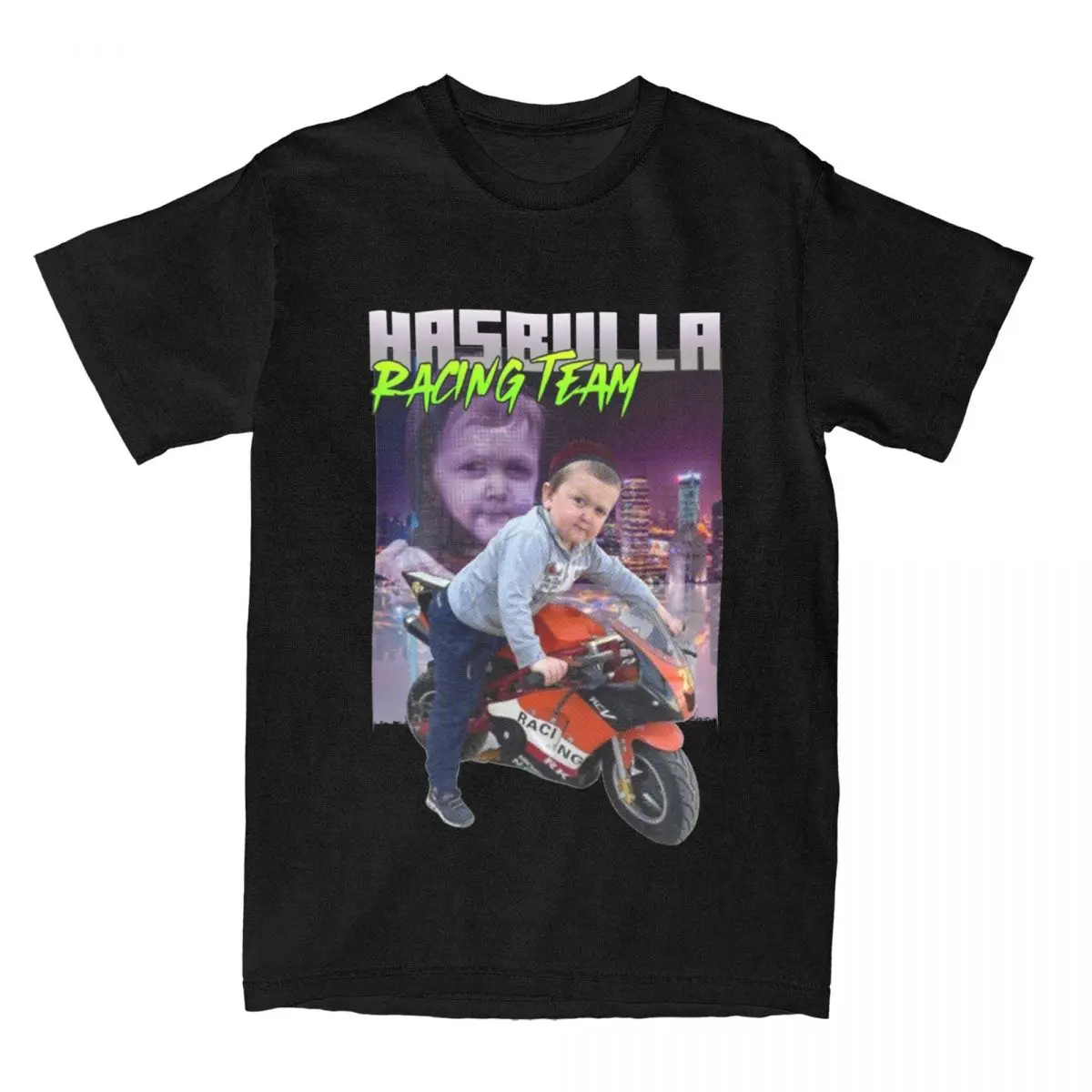 Hasbulla Hasbik Hasbullazz T Shirts Merch for Men Women Pure Cotton Novelty T-shirt Short Sleeve Clothing Big Size