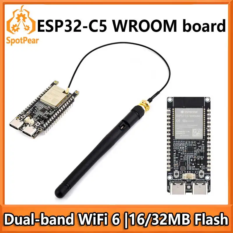 ESP32-C5 Dual-Band WIFI6 Development Board ESP32-C5-WROOM-1 N16R8/N32R8 240MHz RISC-V MCU