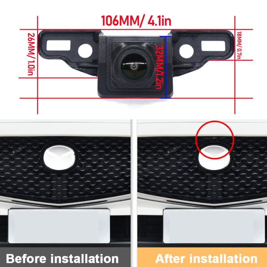 AHD 1080P Auto Front View Camera For Mercedes Benz GLB Class X247 GLB180 GLB200 GLB250 GLB35 AMG 2020 2021 2022 170° HD Golden