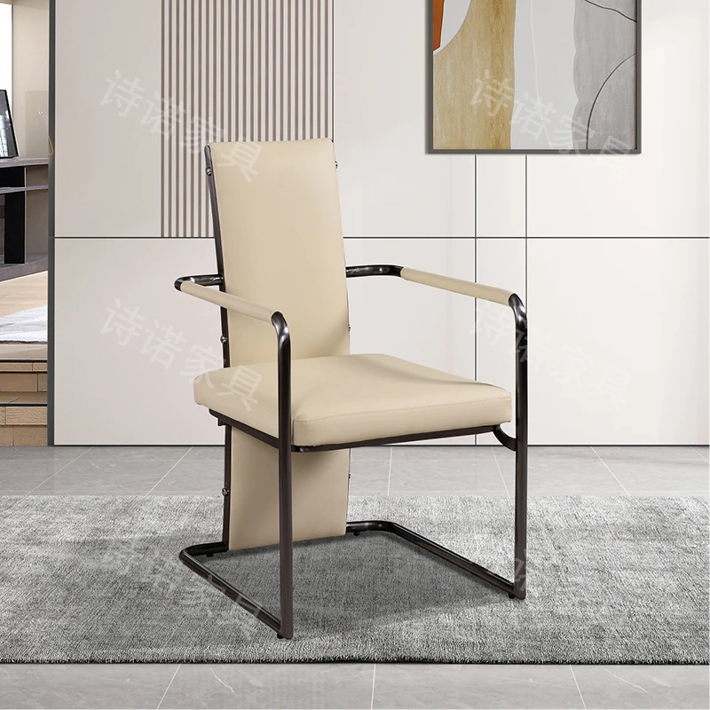 

Light Luxury Chair Master Modern Home Designer Office Study Meeting Chair Armrest Dining Backrest Chaises De Bureau Furniture