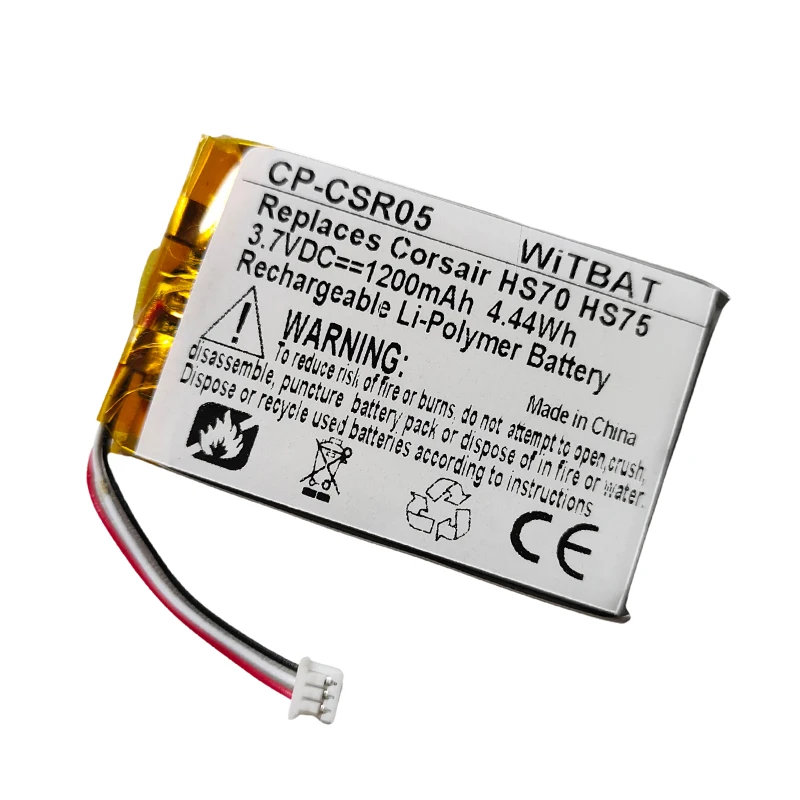 1050mAh Lipo Polymer Battery 3.7V For Corsair HS70 HS75 XB RDA0031 RDA0034 Corsair HS70 Pro Wireless Gaming Headset