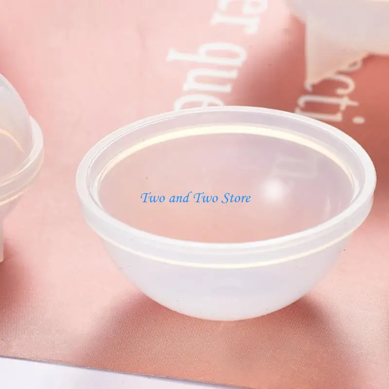 HX6F Sphere Round Silicone Mold for Resin Epoxy Jewelry Making Wax Homemade Soap 5-Piece 1 Set