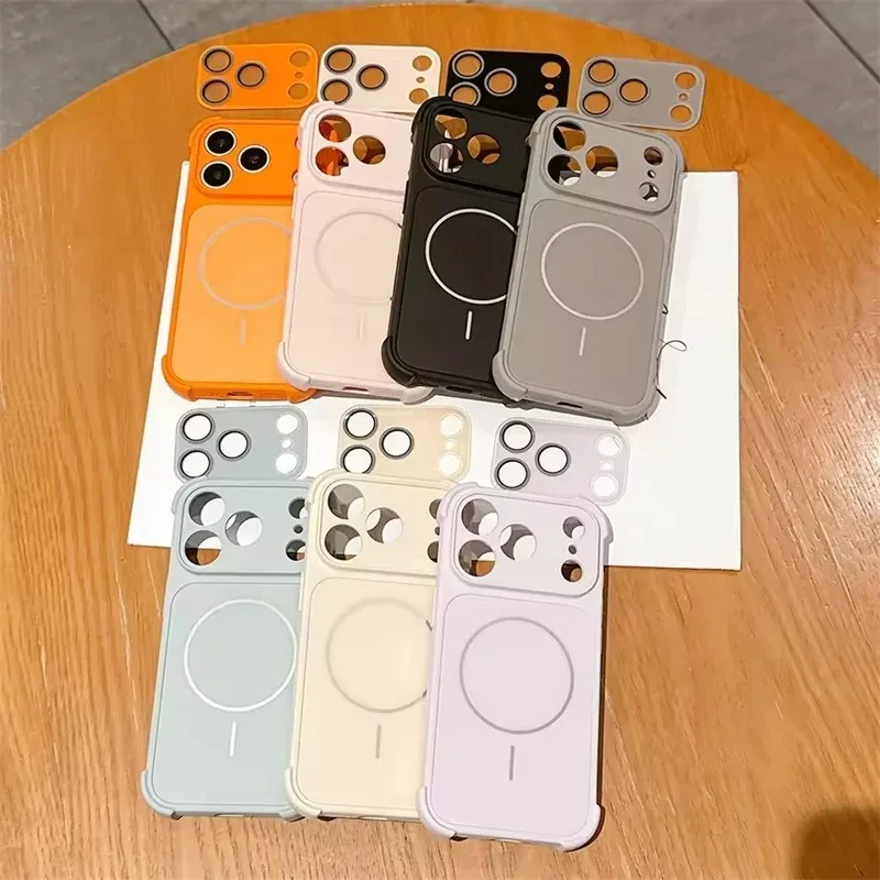 For Magsafe Liquid Silicone Bumper Phone Cases For iPhone 18 17 16 14 13 15 Pro Max Air Case Magnetic Charge Shockproof Cover - view 6