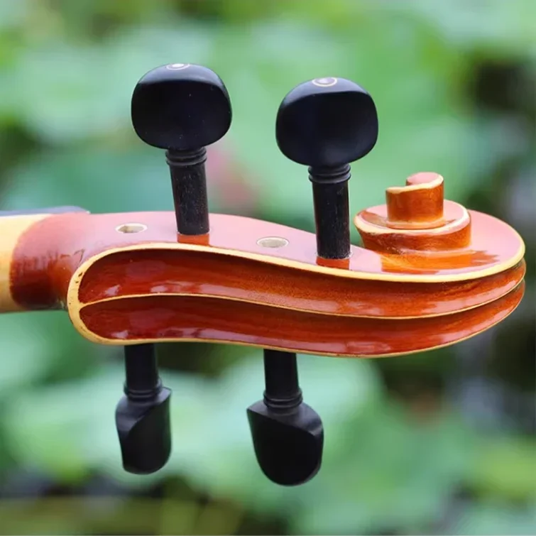 

Hooqu Violin Ebony Knob Spindle Pendulum Axle Handle Viola Knob Cello Musical Instrument Accessories
