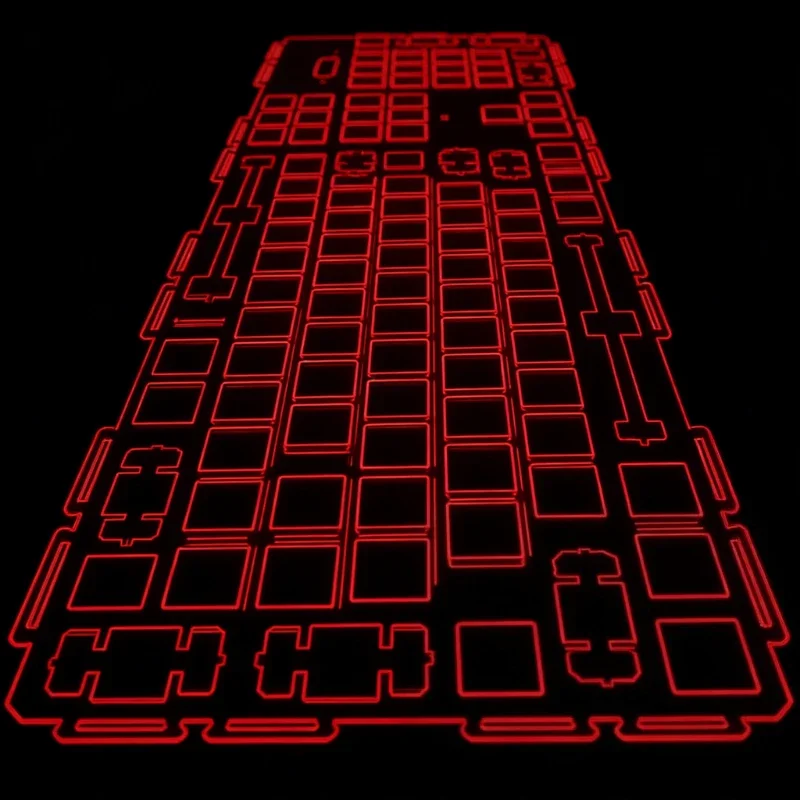 TickType DP104 Keyboard Plate Custom ALU CF PC POM PP FR4 Keyboard Mounting Plate Accessories Per-key Cutout Unslotted Plate 5