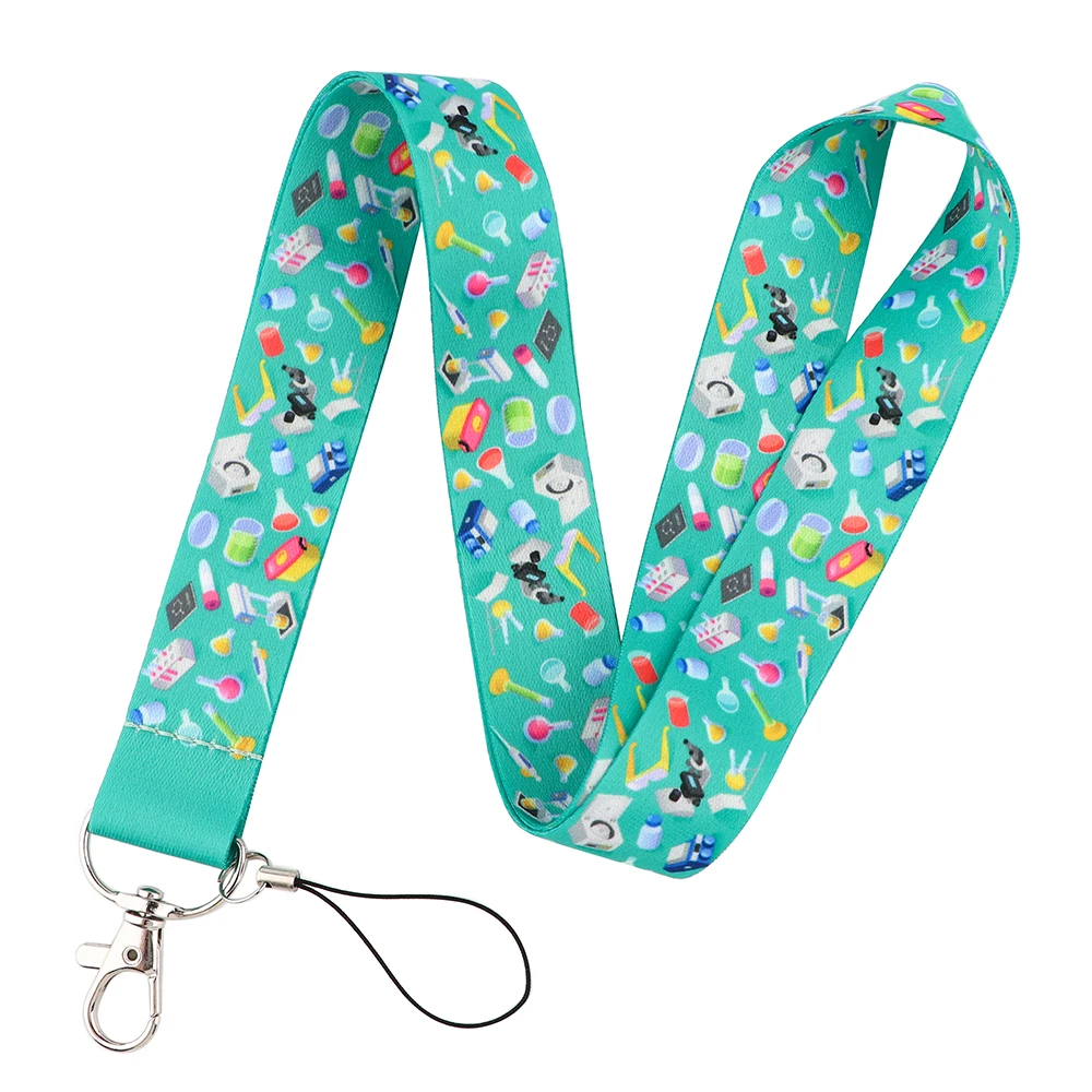 Chemical Colorful Cool Lanyards Key Neck Strap Lanyards ID Badge Holder Keychain Key Holder Hang Rope Keyrings Accessories Gifts - Image 3