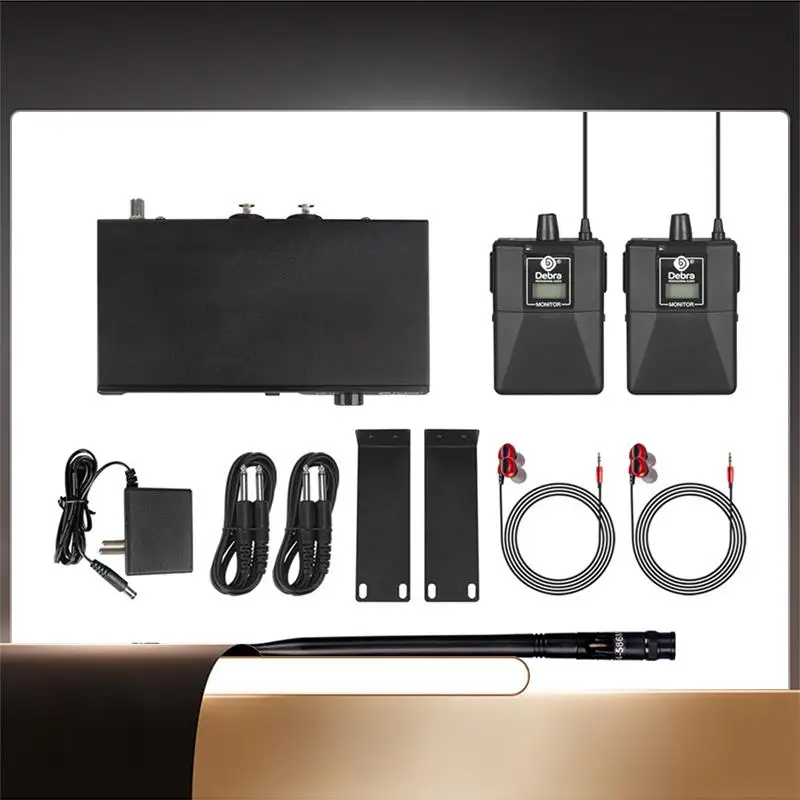 

DEBRA PROFESSIONAL АУДИО UHF Беспроводная система внутриканального мониторинга ER-102 с Bluetooth5.0 для выступлений на сцене, записи-X64A