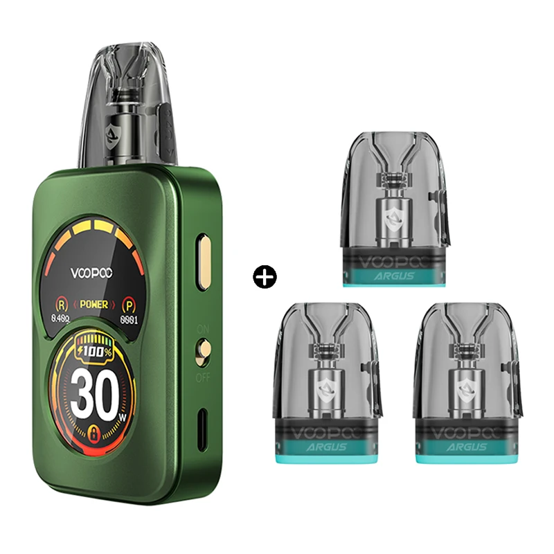 الأصلي VOOPOO Argus A Kit 30W Pod Vape + 3 قطعة اضافية 3 مللي Argus Top ملء خرطوشة V2 0.4ohm أو 0.7ohm E السجائر اختياري