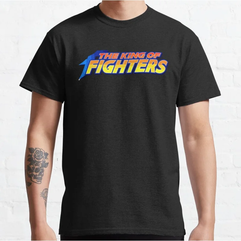 

King of Fighters 80s retro video game KOF fighting videogames Short-sleeve crewneck T-shirt for men Large size Adult Tops S-6xl