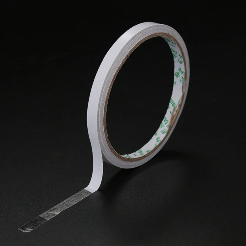 White Double Sided Tape Mounting Tape Ultra-thin Strong Adhesive Width 3mm 5mm 8mm 10mm 12mm 15mm 20mm 24mm 30mm 1 Roll