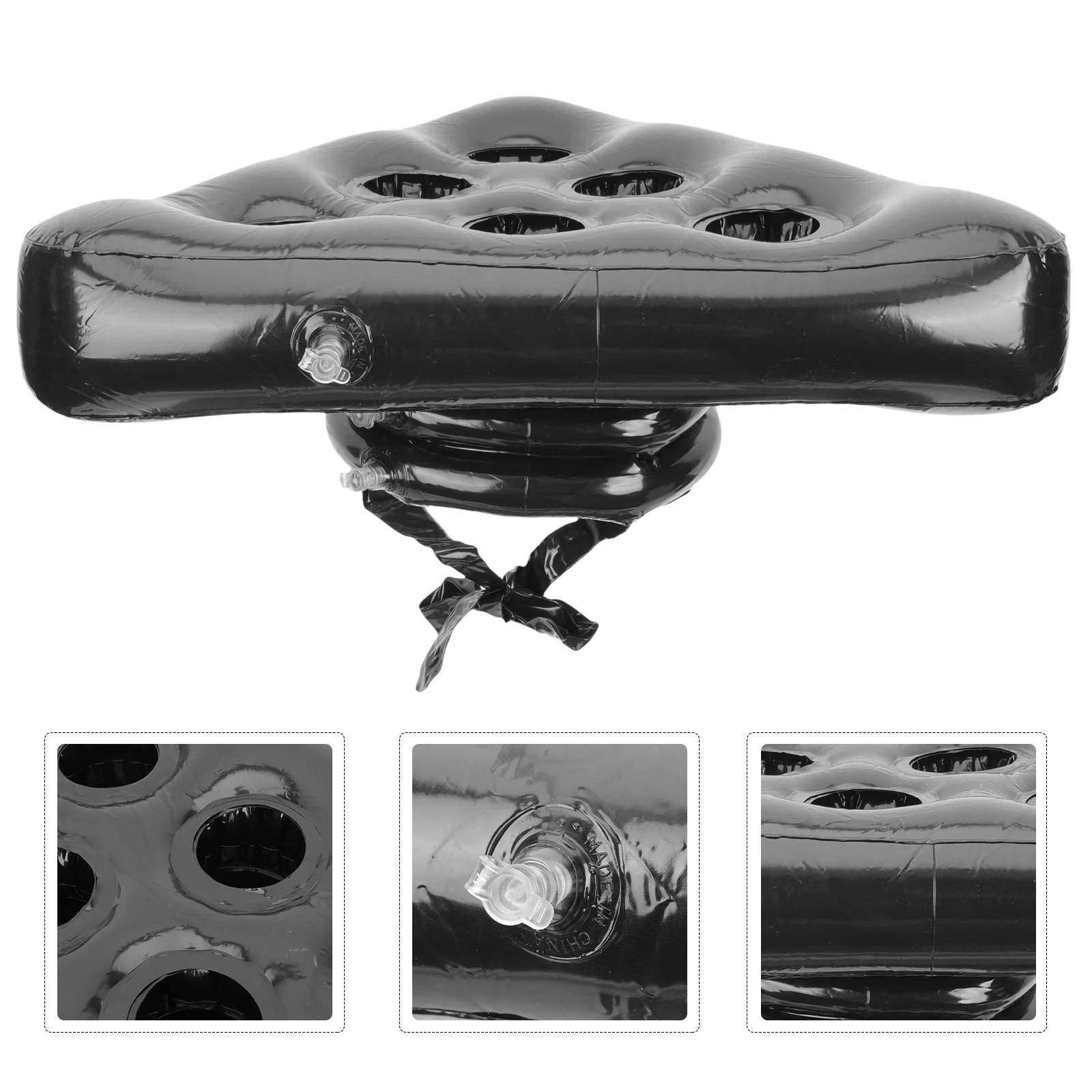 

Pool Cup Holder Inflatable Six-Hole Beverage Tray Floating Drink Support for Beach Swimming Party Hawaiian Theme Toss Game