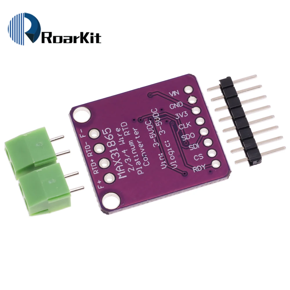 MAX31865 PT100 do PT1000 płyta konwertera RTD na-cyfrowy moduł wzmacniacza czujnika temperatury termopary 3.3V/5V dla Arduino — zdjęcie produktu 2