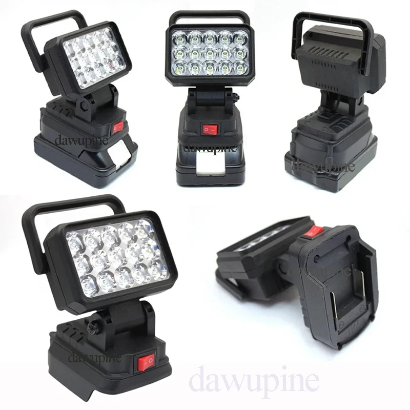 Portable Lantern For Makita 18V Lithium Ion Battery 15 Beads LED Working Light Emergency Lamp Flashlight Torch Spotlight BL1830