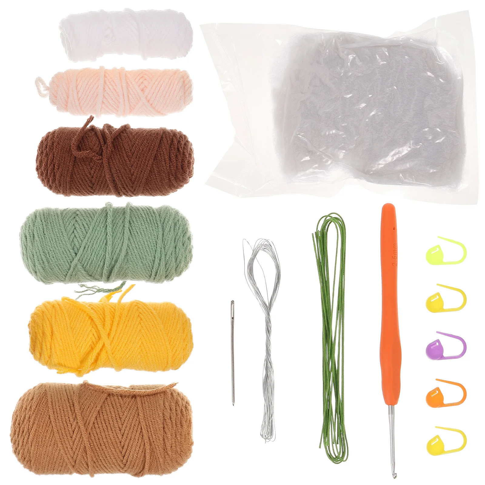 

1 set Crochet Sunflower Decor Material Crochet Sunflower Decor Pack Artificial Lavender Flowers Home Desktop Plant Craft