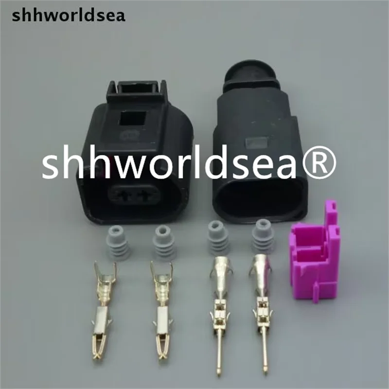 

Shhworldsea 10 комплектов 2-контактный 1,5 мм 1J0973802 1J0973702 автоматический датчик температуры, вилка клапана для сдувания, водонепроницаемый разъем для VW