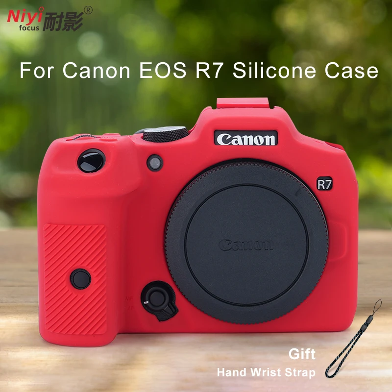 NEW High Quality Antiskid Silicone Skin Case Protective Cover Mirrorless Camera Bag For Canon EOS R7 Protect Shell