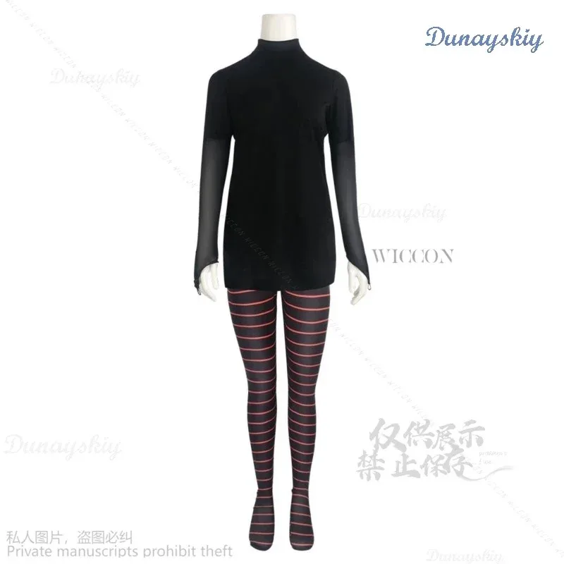 Disfraz de película de Anime Mavis Drácula, traje Transformania, uniforme, media, traje de Carnaval de Halloween para mujer, abolladuras de vampiro #   1