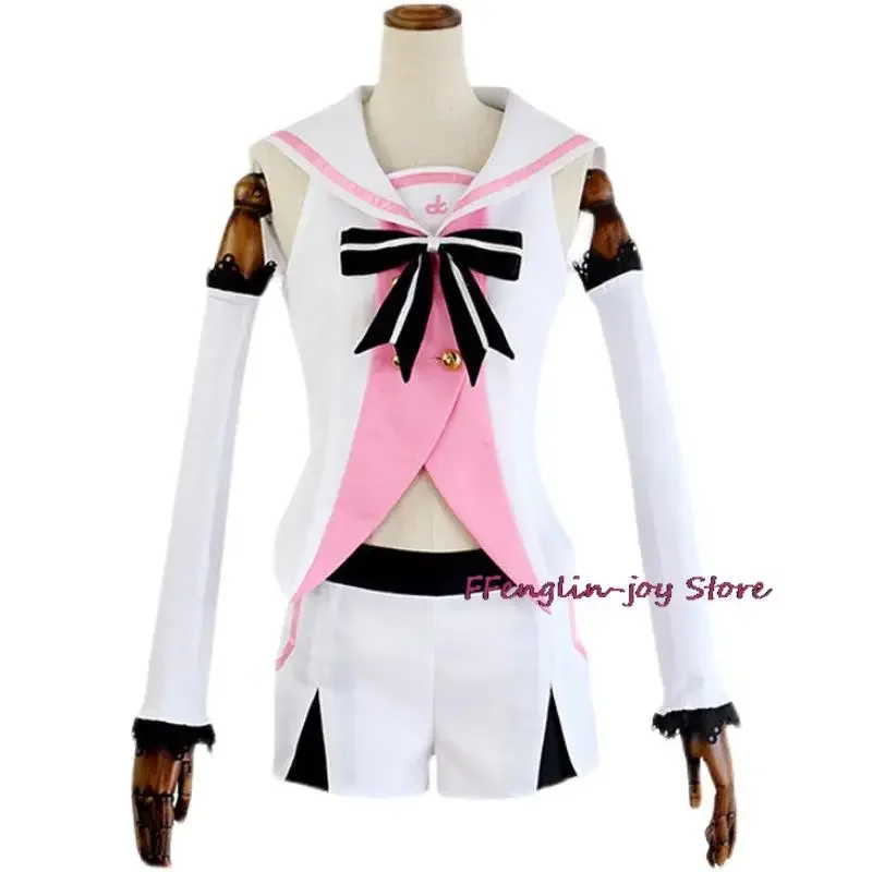 Vtuber YouTubers Ber virtual idol Kizuna AI channel cosplay costume wig sexy woman Anime Top shorts Halloween Lolita style Kawai