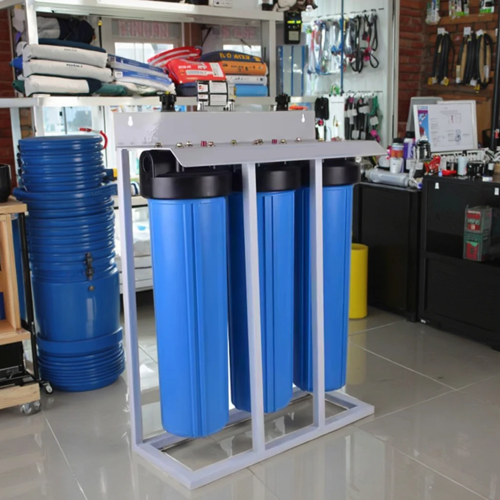 

20 Jumbo PP+CTO+UDF Three Stage Compact Water Purification Equipment 20"Filter Housing System for Retail Farm Industry