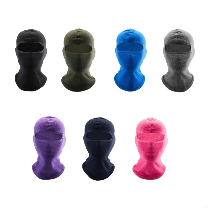 

Q22D Full Coverage Fleece Balaclava Face Cover with Single Opening EnhancingThermal in Freezing Outdoor Pursuits