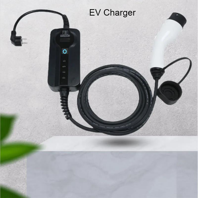 

3.5KW Electric Vehicle Charger Type 2 Plug 16A 5M Charging Cable Level 2 Portable EU EVSE Controller Wall box