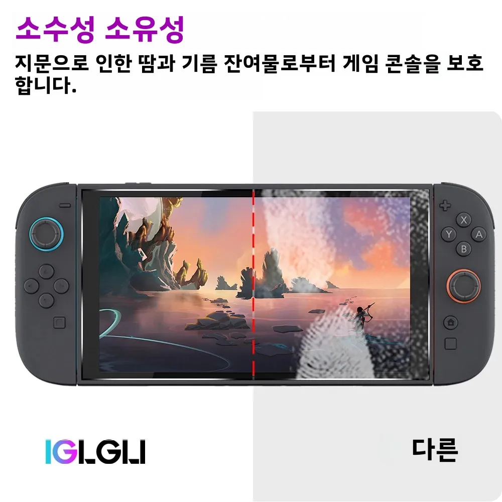 Nintendo Switch 2 화면 보호기 용 9H 강화 유리, HD 투명 긁힘 방지 보... - 1