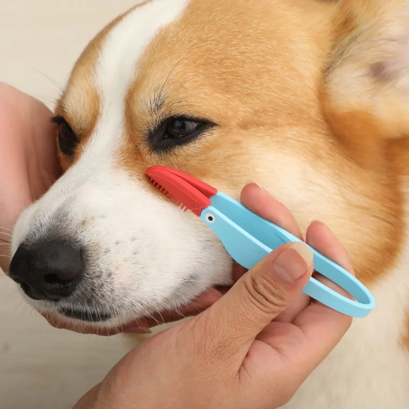 Pet Eye Comb Tear Stain Brush Cat Eye Rub Handheld Kitten Eye Brush Eyes Excrement Remover Cleaner Pet Grooming Supplies