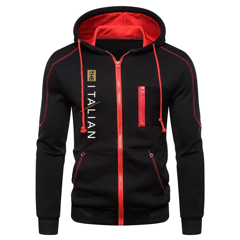 

Autumn Winter Mens Jacket Printing Zipper Coat Daily Casual Cardigan Sweatshirt Sports Hoodie Overcoat Office Home Warm Clothing