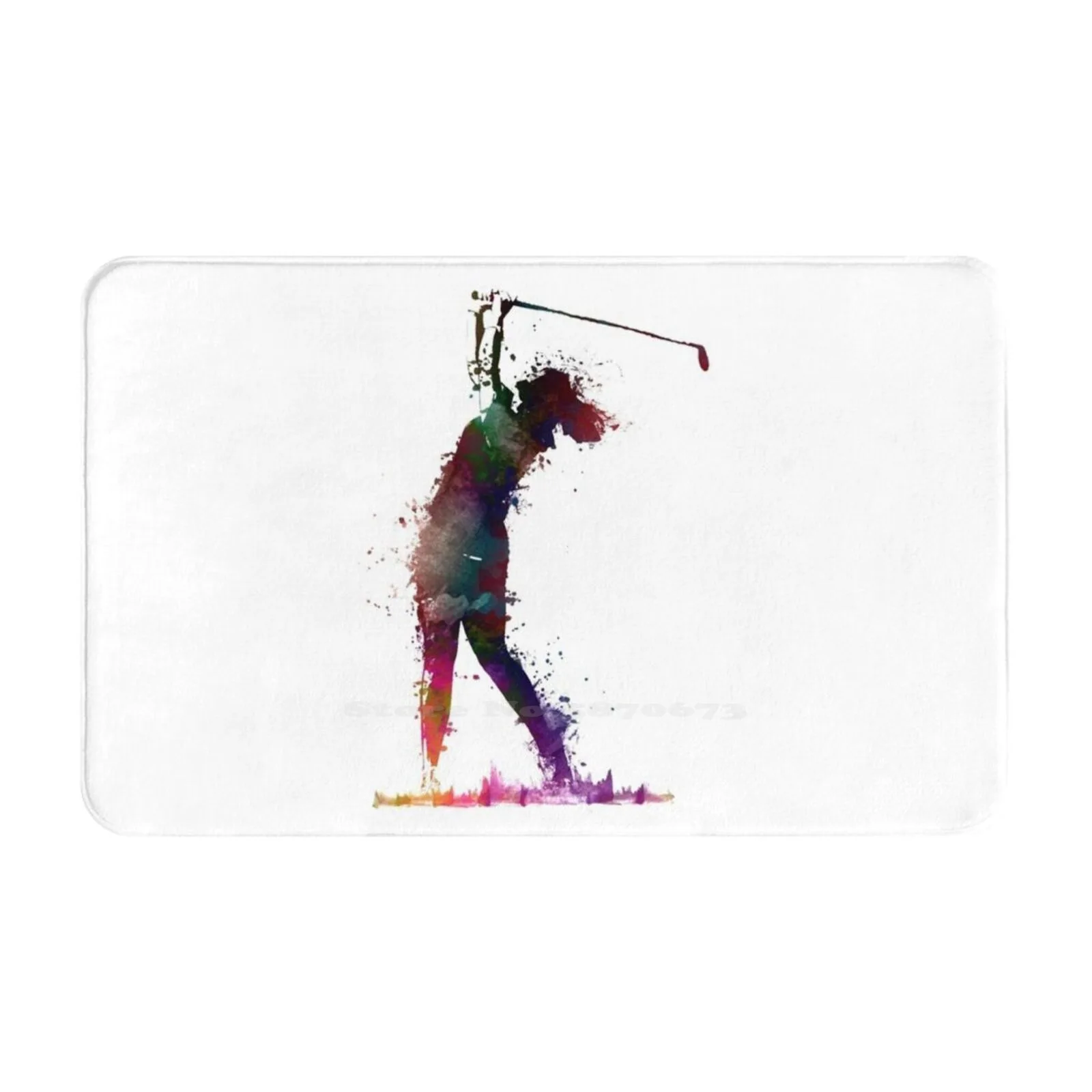 Golf Player 2 #Sport #Golf Comfortable Door Mat Rug Carpet Foot Pad Golf Player Players Sport Team Active Golf Club