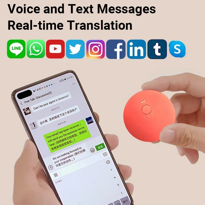 متوفر في المخزون جهاز مترجم اللغة الفوري ثنائي الاتجاه 138 واي فاي ميزة آلة ترجمة اللغة الصوتية #2