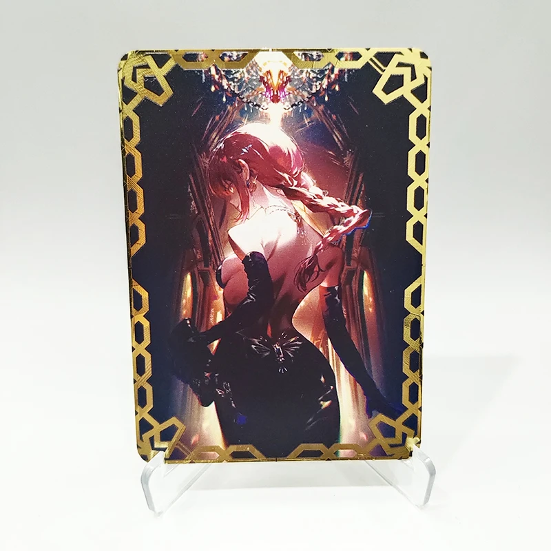 Anime Goddess Story Rare DIY ACG Metal Refractive Flash Cards Hoshino Ai Toys for boys Collectible Card Christmas Birthday Gifts