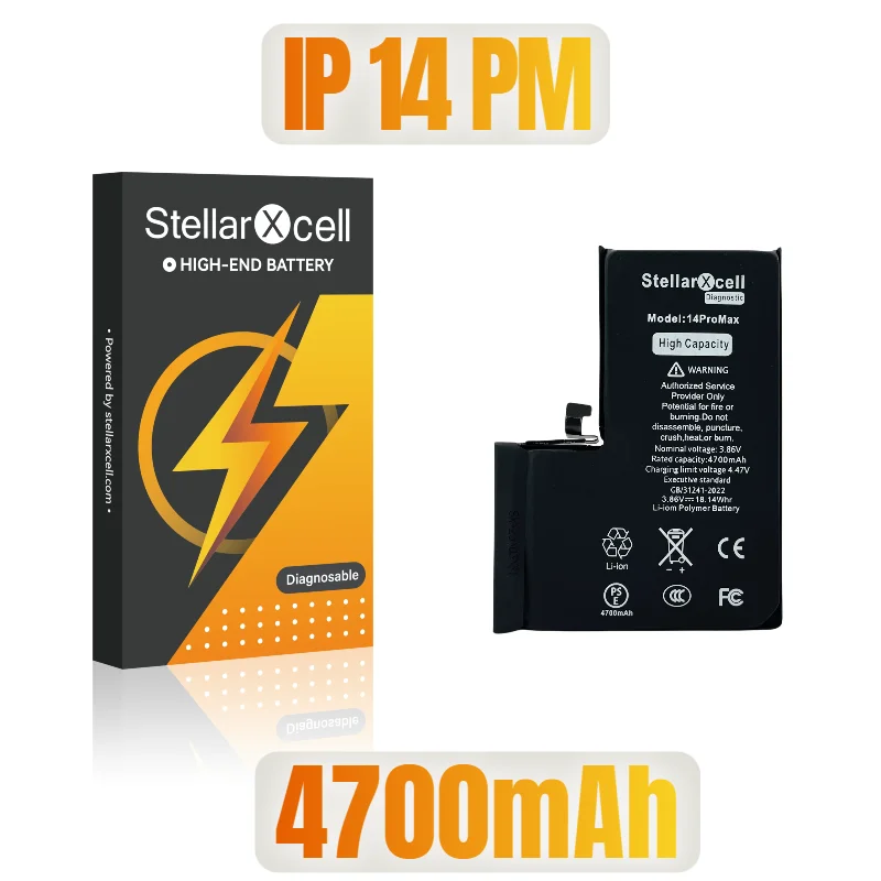 StellarXcell Diagnostische Batterij Geen onbekende onderdelen geen pop-up bericht voor iphone 12mini 13Promax 14Plus 15Pro max Met gratis tools